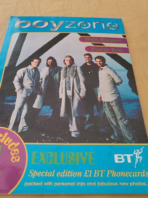 Folder magazine Great Britain new with 4 phone cards and poster