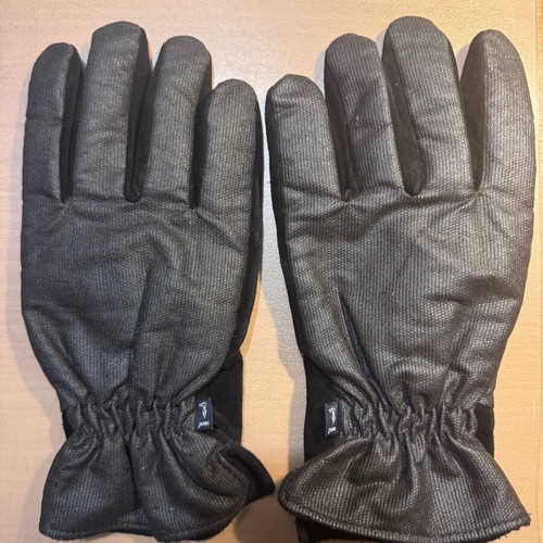 Trussardi gloves black like new with waterproof and suede surface