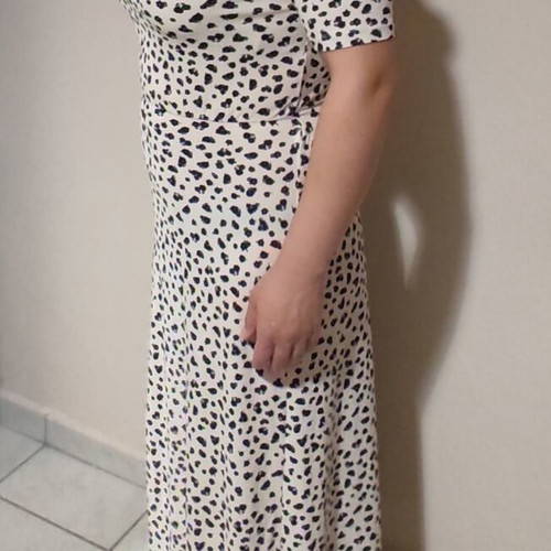 Stradivarius ankle-length dress with back opening, like new
