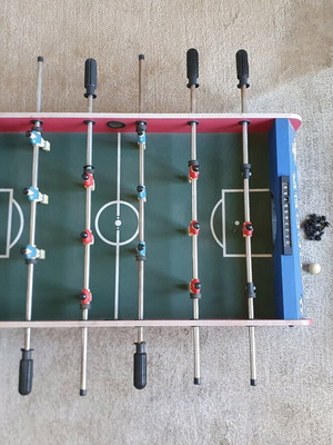 Foosball table used with one ball