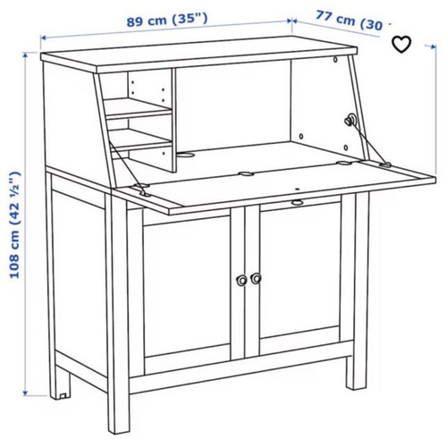 IKEA HEMNES secrétaire desk used, good condition
