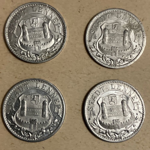 Lot of 20 German notgeld coins from Weimar Republic like new