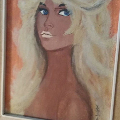 Painting from 1974 used with original frame