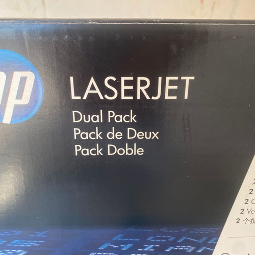 HP 55X Black CE255XD toner dual pack new, original