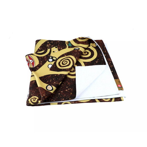 Towel with Klimt Tree of Life artwork new, 70x140 cm