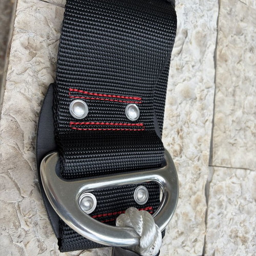 Parade belt with safety carabiner new, fire brigade use