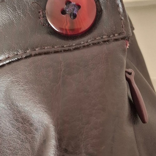 Vintage leather skirt like new, multicolor, size L