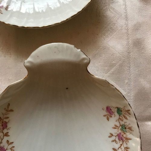 Set of 8 used porcelain plates/bowls D.F. Czechoslovakia