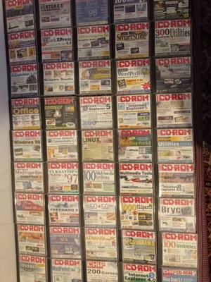 CD ROM από το περιοδικό CHIP σαν καινούργια, πακέτο 65 τεμαχίων