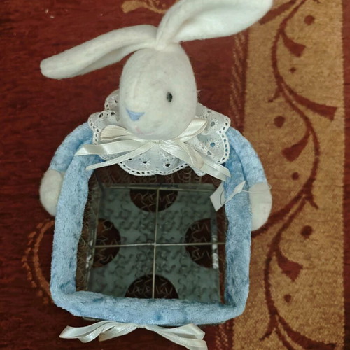 Decorative table ornament with rabbit like new