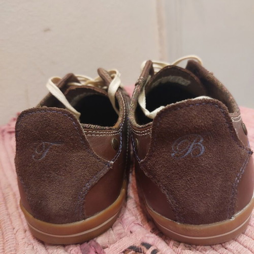 Ted Baker brown unisex lace-up shoes, size 40, sneakers