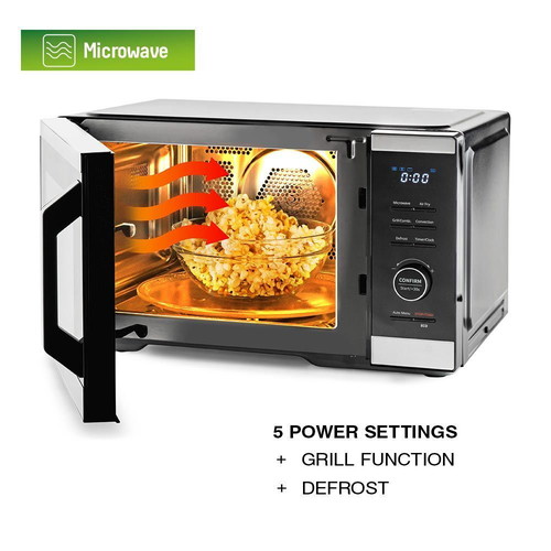 MUHLER MO-979 Air Plus 5-in-1 Microwave Oven new, 27L, black, digital