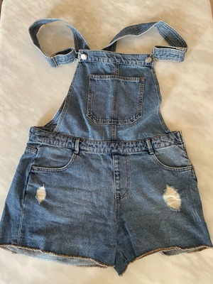 Pull & Bear denim salopette like new, blue, size L