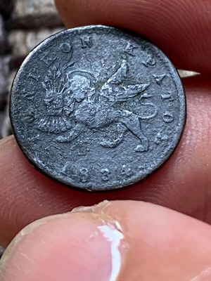 Ionian State 1834 Collectible Coin used, bronze