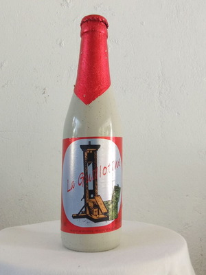 La Guillotine Belgian collectible beer bottle