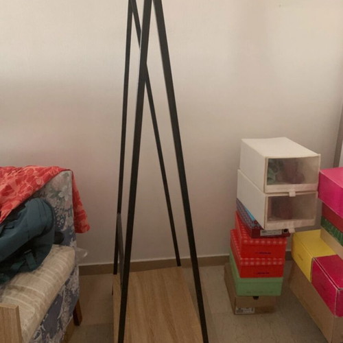 Entrance coat rack with shelf, 1.50m height