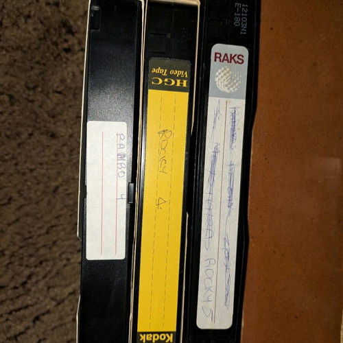 Video cassettes used, pack of 70 with Greek, foreign and children’s content