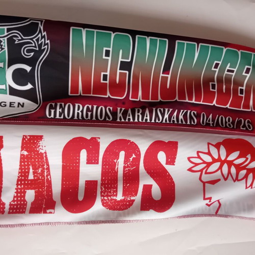 Olympiacos NEC Nijmegen Champions League Double-Sided Scarf 4/8/2026