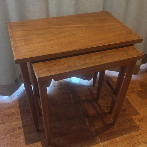 Danish teak nest tables like new, Danish Design