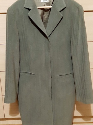 Raxevsky coat Large/XL used, green oil fishbone pattern