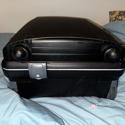 Roncato travel suitcase used, black
