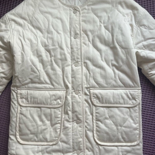 Sezane jacket size 40 white like new