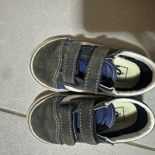Vans Old Skool V baby shoes size 23.5, navy blue