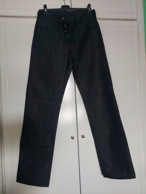 Ανδρικό jean παντελόνι μαύρο σαν καινούργιο, μέγεθος L
