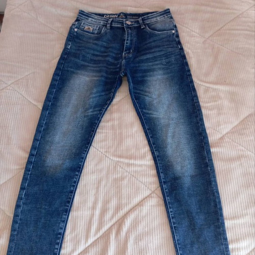 Balenciaga denim pants like new, men's, blue with white knees, size M