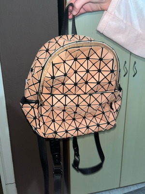 Backpack like new, small, black with beige