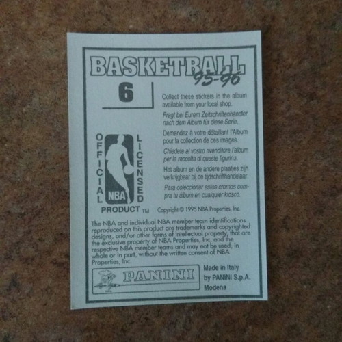 Αυτοκόλλητο Panini NBA Basketball '95-'96 No6 Boston Celtics καινούργιο