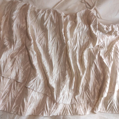 Blouse short with tie beige, size S