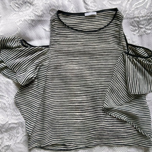 Zara striped blouse like new, size S, black and white