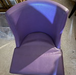 Leather chair purple used