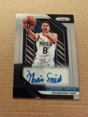 Zhaire Smith Philadelphia 76ers 2018-19 Panini Prizm Auto No. RS-ZSM like new