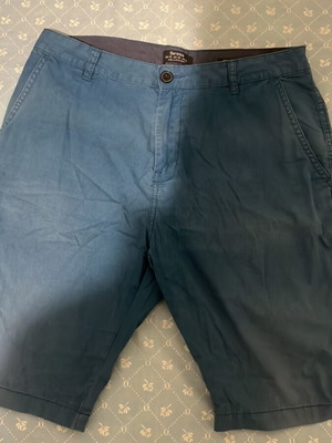 Bershka blue straight fit shorts like new, size XL