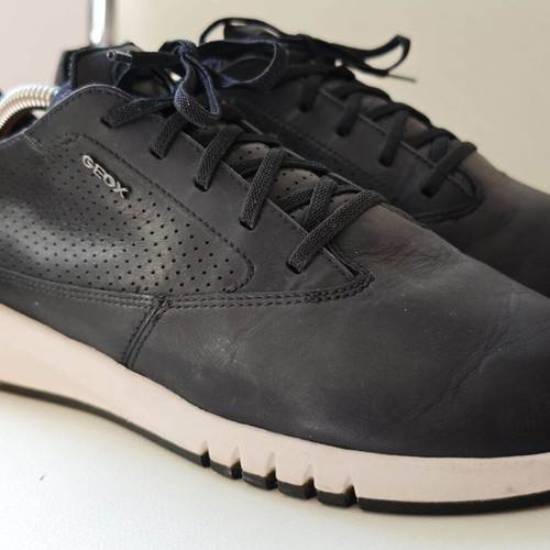 Geox U Aerantis A leather shoes, size 39, black