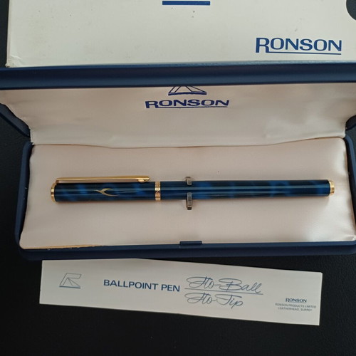 Ronson XF 504 Flo-Tip Vintage Pen Kuwait Airways New Old Stock
