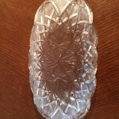 Crystal Antique Cut Bowl Made of Clear Crystal