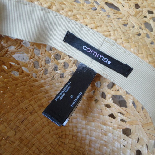 Comma women's straw hat like new, beige