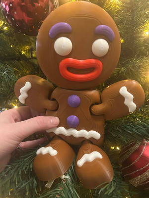 3D Printed Gingerbread Man Toy like new