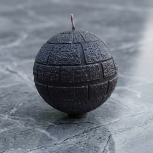 Death Star candle new, handmade Star Wars decor