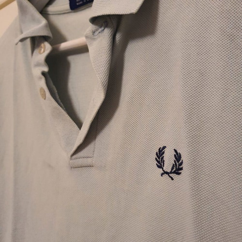 Fred Perry Polo Shirt like new, light blue, cotton, XS