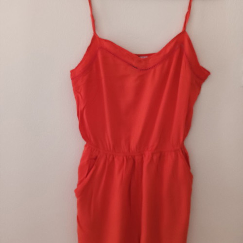 Short jumpsuit used, red, size M