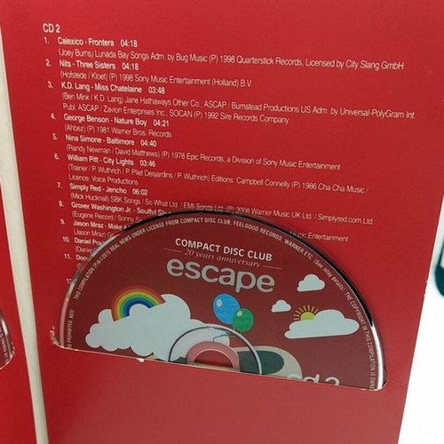 Compact Disc Club Escape 20 Years Anniversary 2 CDs like new