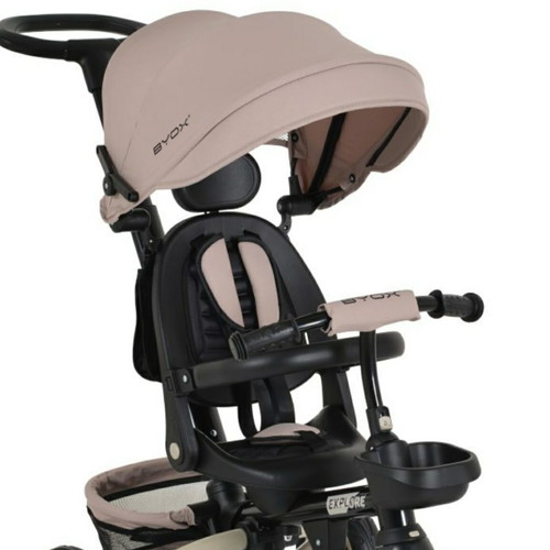 Children's tricycle like new with adjustable handle and canopy