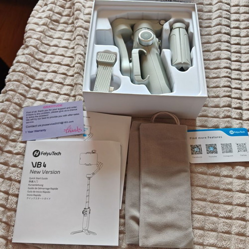 FeiyuTech VB4 3-Axis Handheld Gimbal Kit with AI Tracking and LED Light