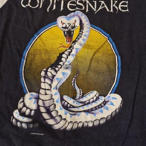 Whitesnake vintage t-shirt used, official 1987 merch, size XL