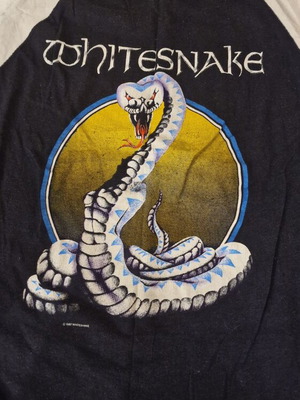 Whitesnake vintage t-shirt used, official 1987 merch, size XL