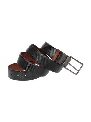 Lavor men's leather reversible belt new, black/brown